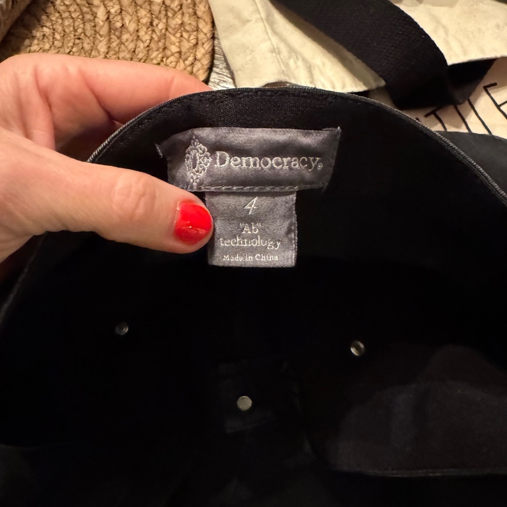 Democracy "Ab"solution High Rise Itty Bitty More Boot with Clean Finish Fray Hem - Picture 5 of 11